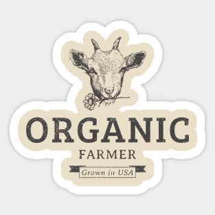 Organic Farmer Baby Goat Sticker